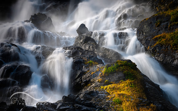 Waterfall in PWS, Alaska