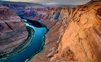 North side of canyon view of Horseshoe Bend Overlook